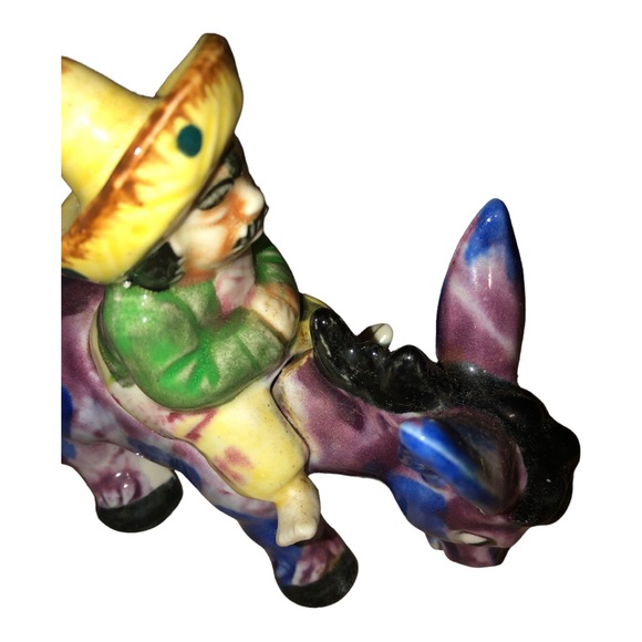 Vintage 1950’s Rider and Donkey Hand Painted Made in Japan - Picture 9 of 9